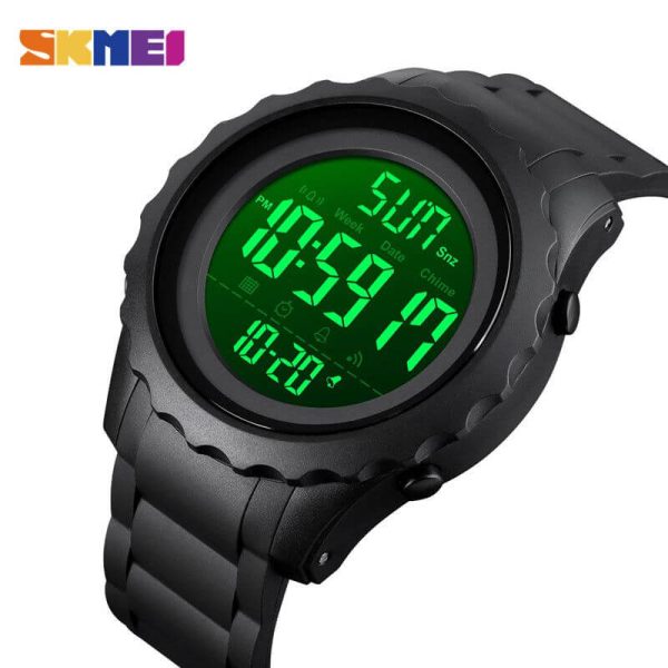 SKMEI 1624 Men Sport Digital Large Dial Multifunction 50M Waterproof Wristwatch - Image 2