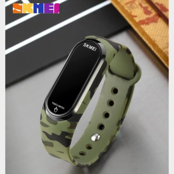 SKMEI 1666 Fashion Multifunction Unisex Digital Sport Resin Band Watch - Green - Image 3