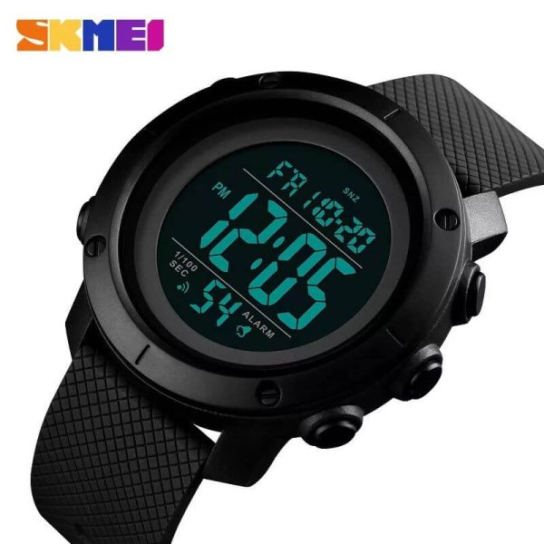 SKMEI 1426 Men's Waterproof LED Digital Movement Sport Fashion Watch - Black