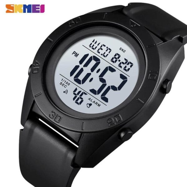 Skmei 1591 Men's Outdoor Sport 2 Hour Alarm LED Waterproof Digital Wristwatch -  Black/White