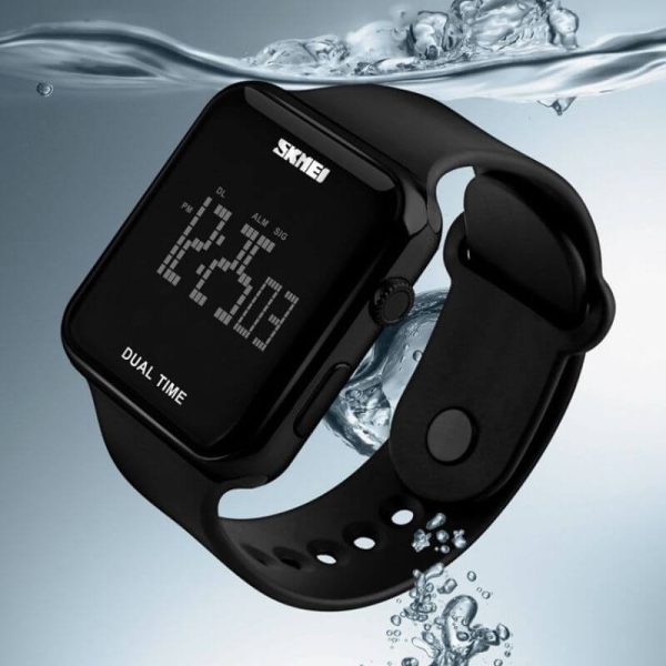 Skmei 1271 Multi-function LED Digital Fashion 50M Waterproof Wristwatch - Black - Image 2