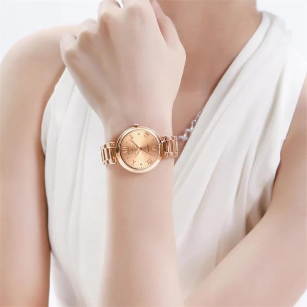 NaviForce NF5030 Women Casual Rose Gold Elegant Stainless Steel Wrist watch - RoseGold - Image 2