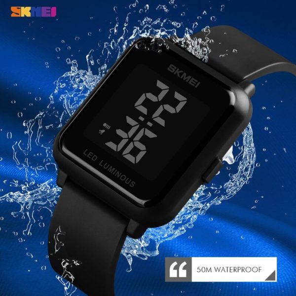 SKMEI 1566 Digital Sport Fashion Multi-function LED 50M Waterproof Wrist Watch - Image 4