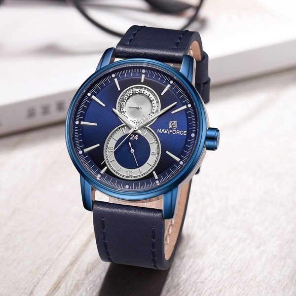 NaviForce NF3005 Date Function Luxury Chronograph Watch - Blue - Image 3