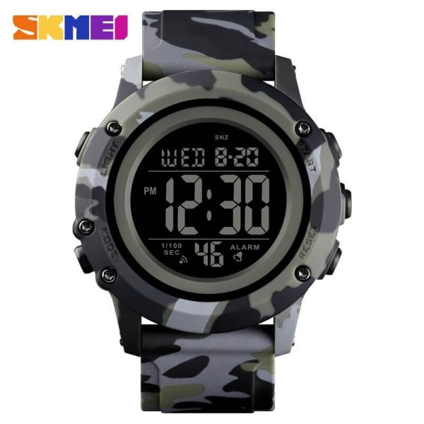 SKMEI 1506 Digital Sport Fashion Backlight Alarm Waterproof Wrist Watch For Men - Green