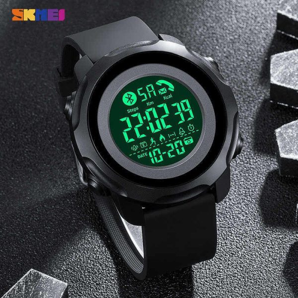 SKMEI 1572 Sport Men Smart Watch Fashion Waterproof Light Display Bluetooth iOS Android 3D Pedometer App Notification Reminder - Image 3