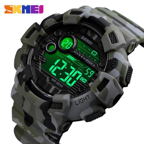 SKMEI 1472 Noctilucent Denim Luminous Outdoor Sporty Military Watch for Men - Green