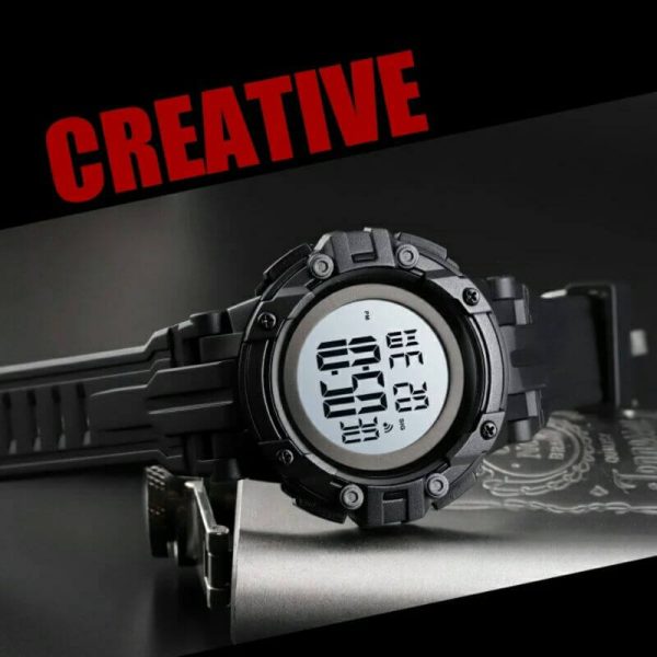 SKMEI 1545 Sport Men Alarm Clock Waterproof Luminous Display Digital Wrist Watch - Image 6