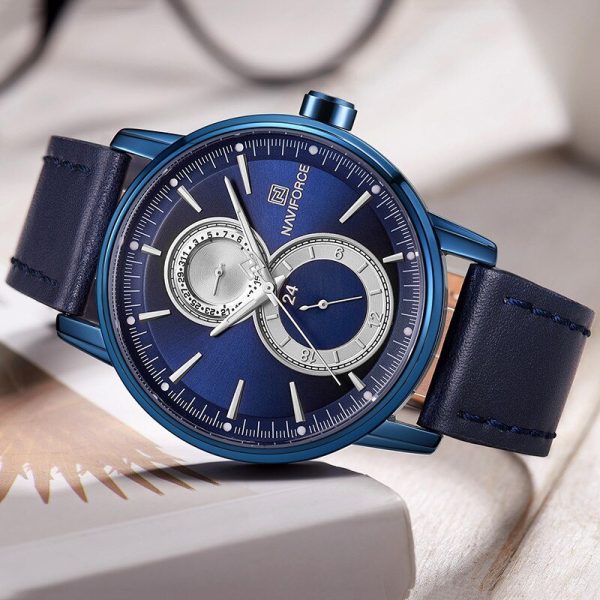 NaviForce NF3005 Date Function Luxury Chronograph Watch - Blue - Image 2