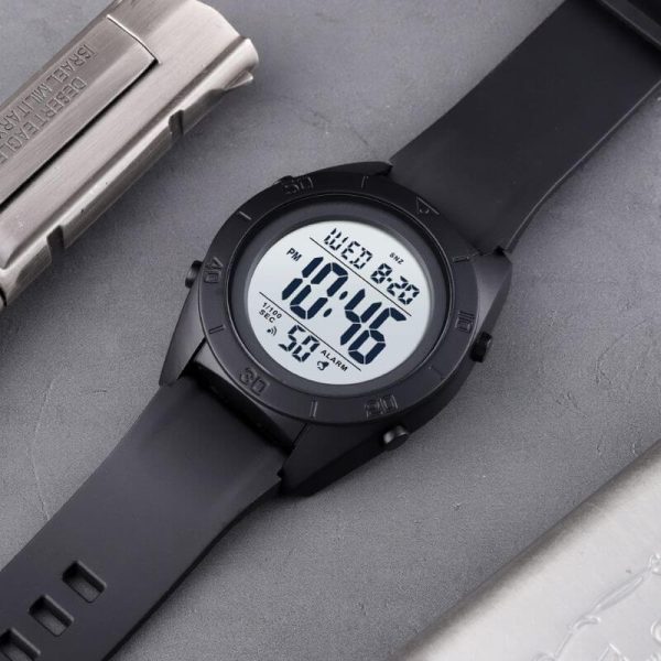 Skmei 1591 Men's Outdoor Sport 2 Hour Alarm LED Waterproof Digital Wristwatch -  Black/White - Image 3