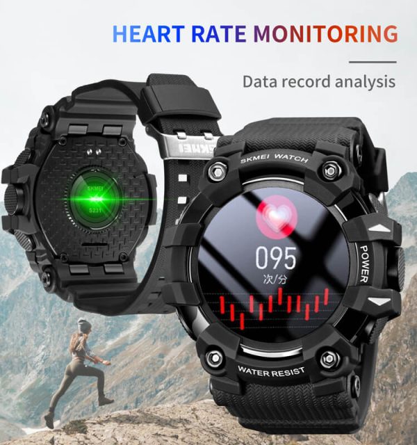 SKMEI S231 Men's Pedometer Calories Bluetooth Call Sports Smartwatch For Android IOS -  Black - Image 4