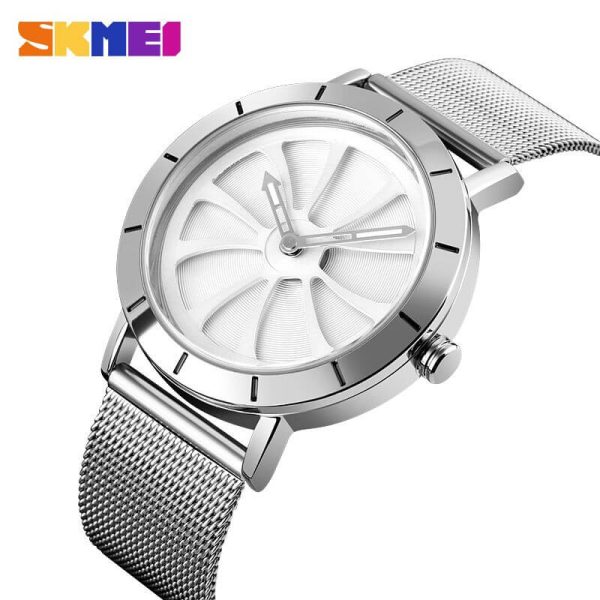 SKMEI 9204 Men Fashion Quartz Simple Stainless Steel Waterproof Casual Watch