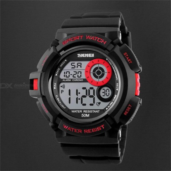 Skmei 1222 Men Sports Fashion LED Digital Military 50M Waterproof Wristwatch - Image 5