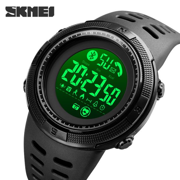 SKMEI 1645 Multifunction Sport Waterproof Digital Bluetooth Watch For Men - Black