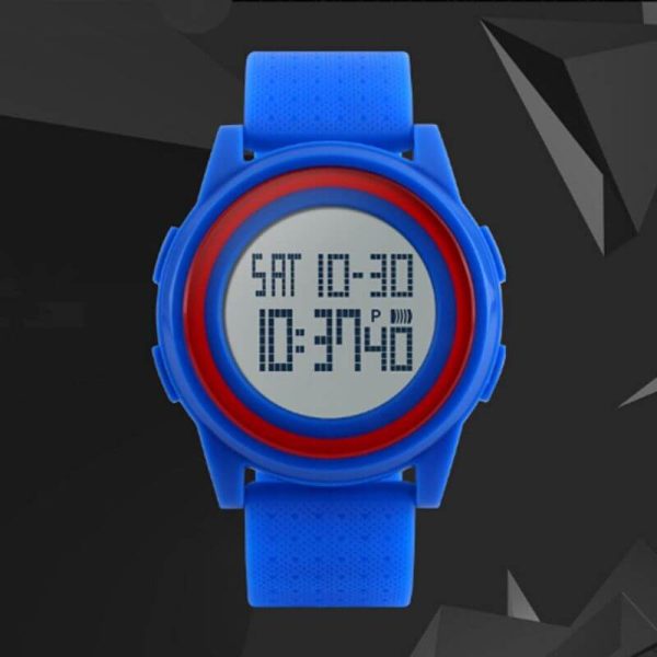 SKMEI 1206 Ultra Slim Sporty Digital Watch Unisex Watch - Blue