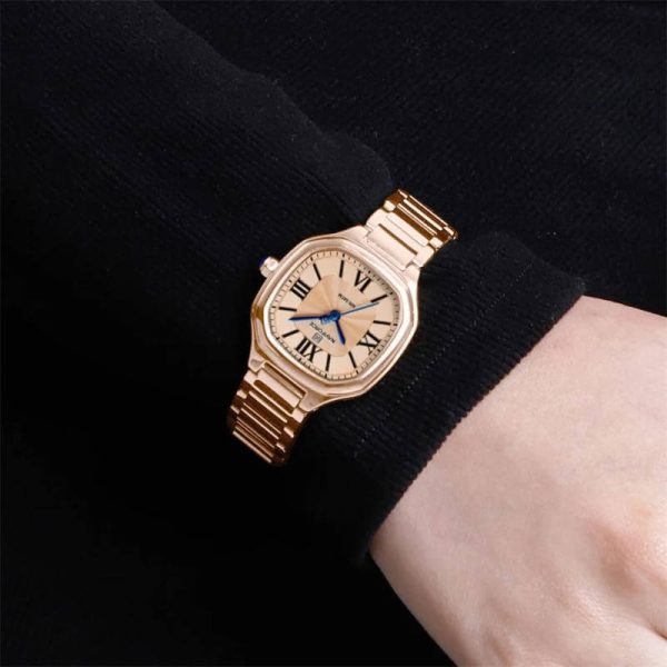 NaviForce NF5042 Elegant Simple Square Dial Roman Numeral Stainless Steel Watch For Women - Rosegold - Image 2