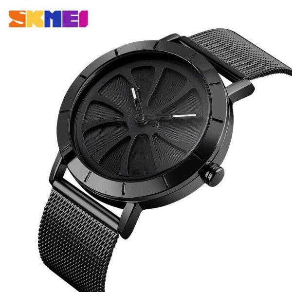 SKMEI 9204 Men Fashion Quartz Simple Stainless Steel Waterproof Casual Watch - Image 3