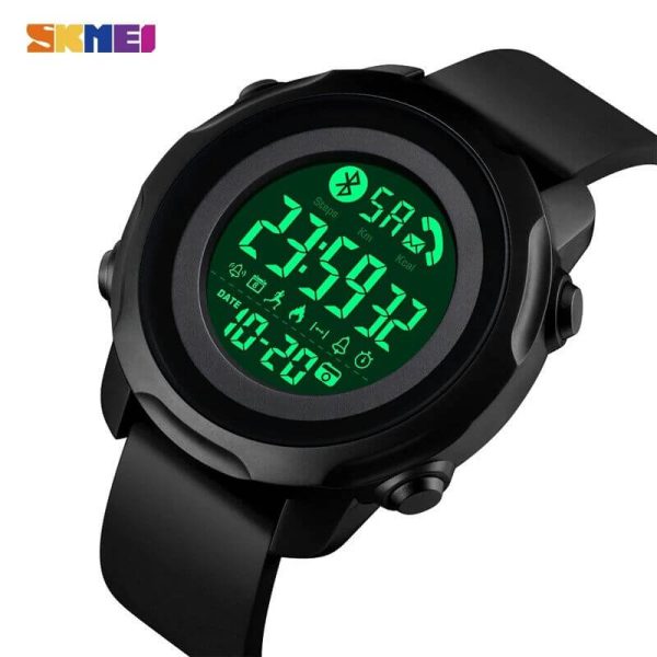 SKMEI 1572 Sport Men Smart Watch Fashion Waterproof Light Display Bluetooth iOS Android 3D Pedometer App Notification Reminder