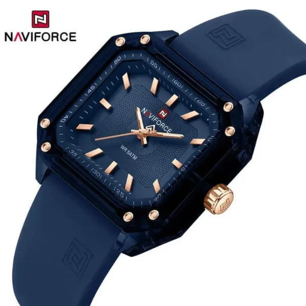 NaviForce NF7106 Fashion Classic Analog Square Shaped Watch For Women - Blue