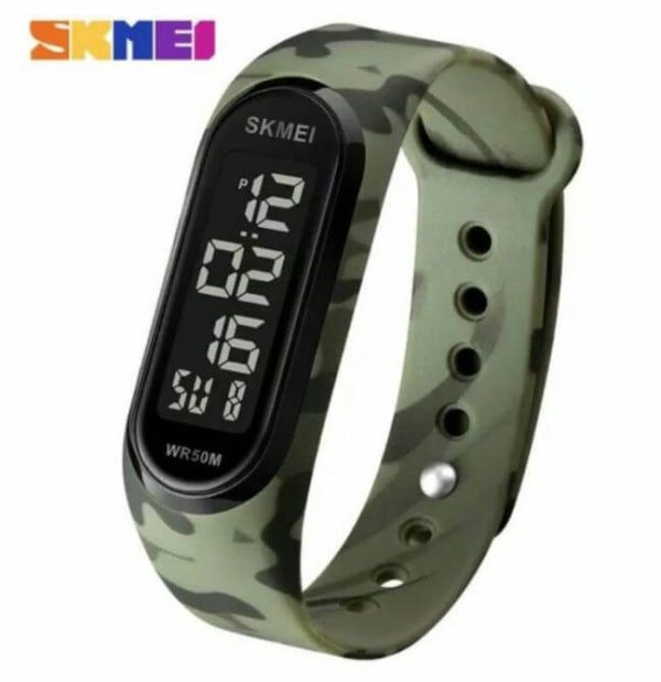 SKMEI 1666 Fashion Multifunction Unisex Digital Sport Resin Band Watch - Green