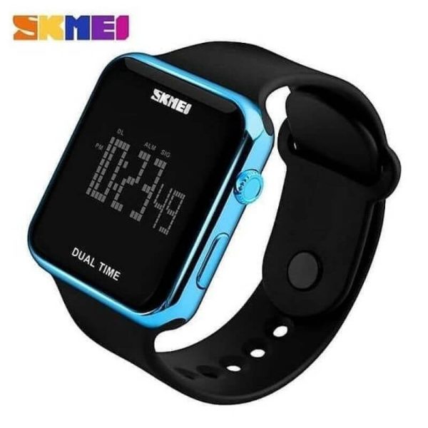 Skmei 1271 Multi-function LED Digital Fashion 50M Waterproof Wristwatch - Black/Blue