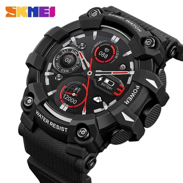 SKMEI S231 Men's Pedometer Calories Bluetooth Call Sports Smartwatch For Android IOS -  Black