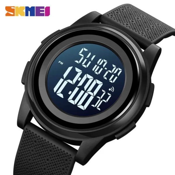 SKMEI 1893 Men's Fashion Outdoor Sport Multifunctional 5ATM Waterproof Watch - Black