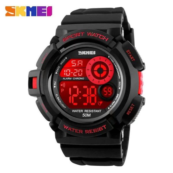 Skmei 1222 Men Sports Fashion LED Digital Military 50M Waterproof Wristwatch - Image 6