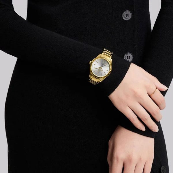 NaviForce NF5029 Women's Minimalist Elegant Casual Round Shape Stainless Steel Watch - White/Golden - Image 2