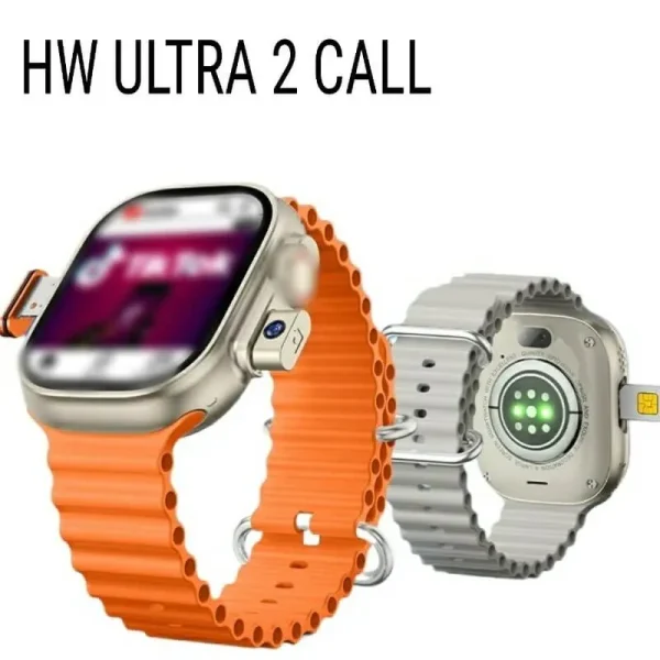 HW Ultra 2 Call 2.02" Amoled Dispaly Dual Camera 5G Network Wifi 4GB RAM 64GB Storage Multifunction Smartwatch