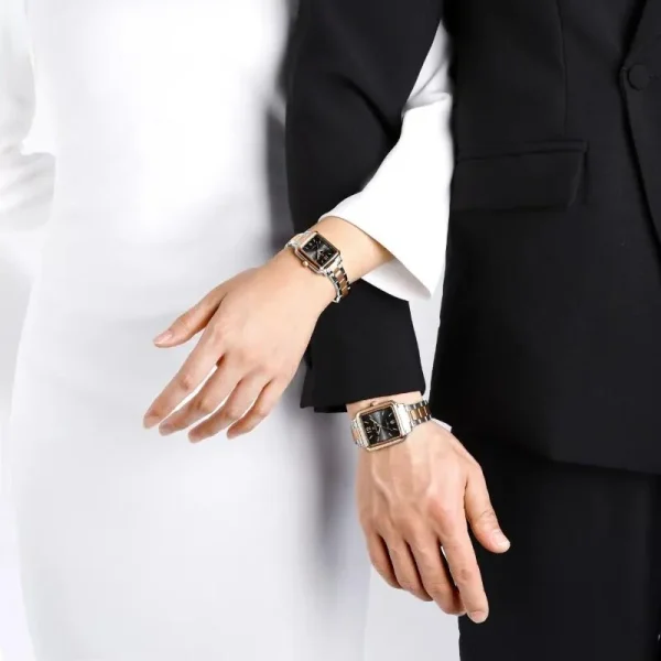 NaviForce NF9252 Business Simple Casual  Date Display Square Dial Stainless Steel Watch for Women - Rosegold - Image 2