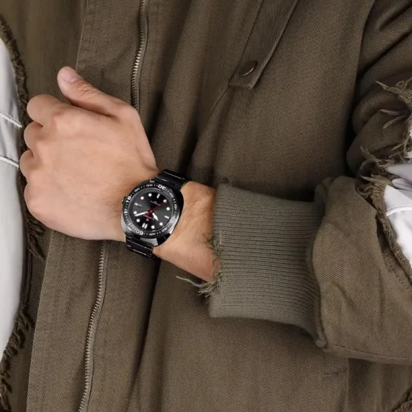 NaviForce NF9250 Men's Business Simple Dial Date Dispaly Luminious  Analog Watch - Black - Image 2