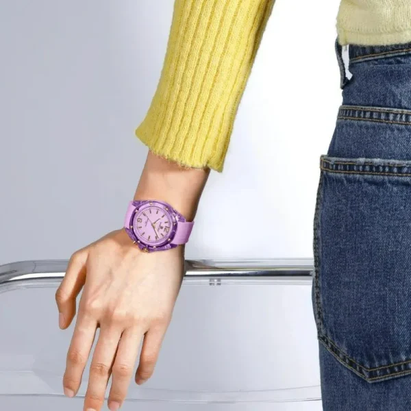 NaviForce NF6103 Casual Fumed Silicon Strap Luminious Watch For Women - Purple - Image 2